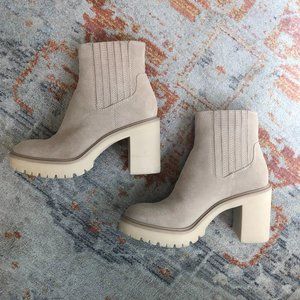 Dolce Vita Caster H20 Booties in Dune Suede